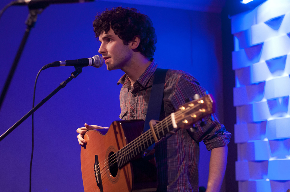 Dan performing at the BBC Dan performing at the BBC